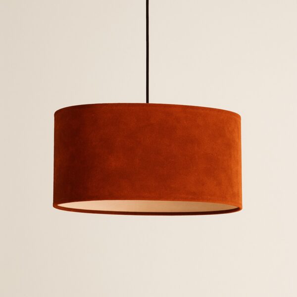 Lustre suede terracota